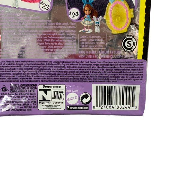 Mattel 2009 Barbie Mini B. #23 Easter Mini Doll With Bunny NEW - Picture 9 of 9